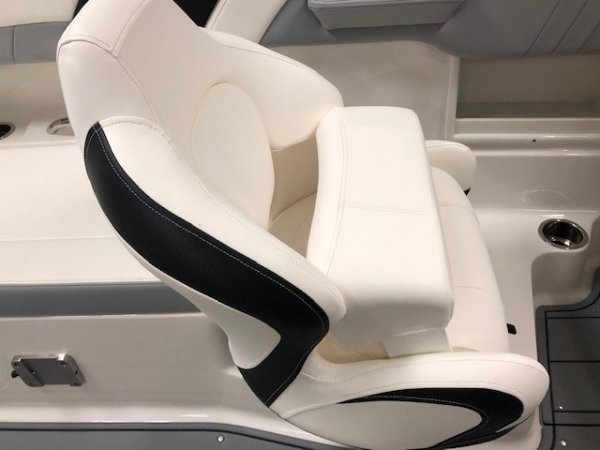 A bow rider is a boat with an open bow area where there are extra seats in front of the windshield.  Bow riders are typically between 17' and 30'long. They are well suited for many recreational water sports such as tubing, water skiing, and swimming.