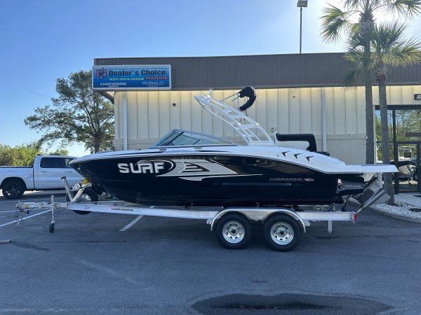 A bow rider is a boat with an open bow area where there are extra seats in front of the windshield.  Bow riders are typically between 17' and 30'long. They are well suited for many recreational water sports such as tubing, water skiing, and swimming.