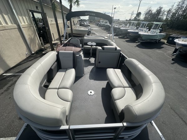 A pontoon boat is constructed from closed cylinders that support a platform. They offer the best value in terms of capacity to price. As a result pontoons are typically purchased for pleasure boating rather than serious fishing.
