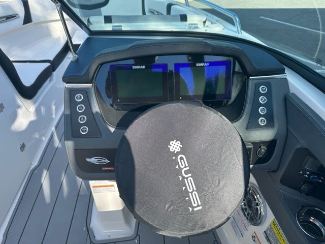 Wakeboarders want a giant wake to launch from as they cross from left to right behind the boat. With the engine set back against the transom, these boats carve a steep, large wake that riders love.