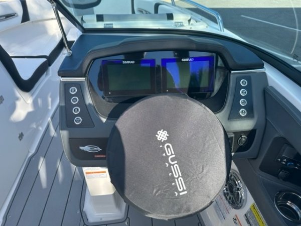 Wakeboarders want a giant wake to launch from as they cross from left to right behind the boat. With the engine set back against the transom, these boats carve a steep, large wake that riders love.