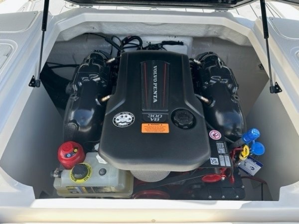 Glass fibers either loose or woven, reinforced with resin and used in the construction of many boats.