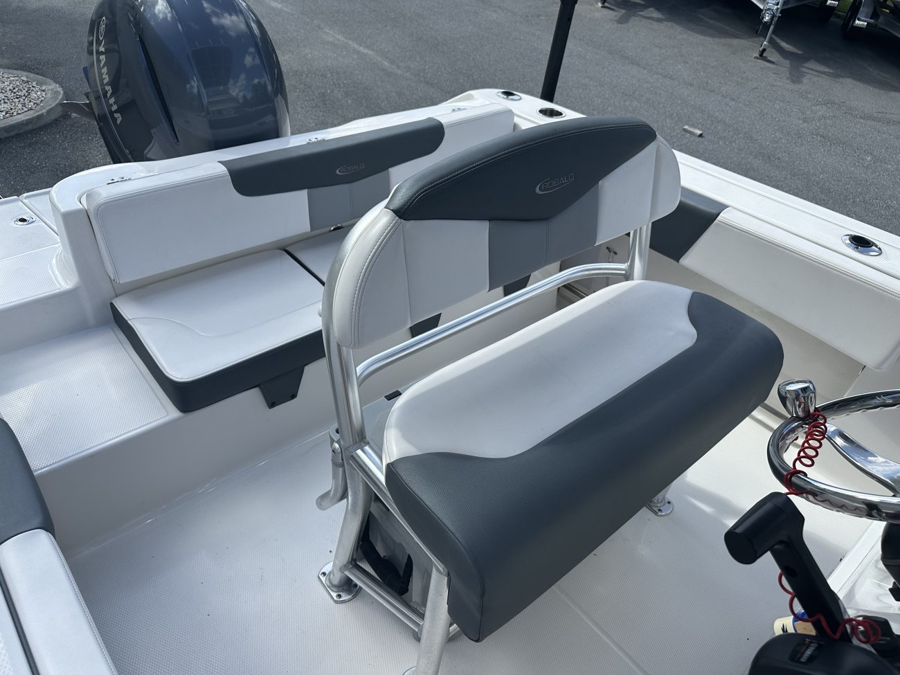 Center console is an open hull boat where the console of the boat is in the center. The boat deck surrounds the console so that a person can walk all around the boat from stern to bow with ease. Most center consoles are powered by outboard motors.