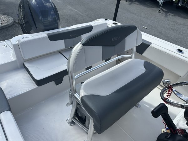 Center console is an open hull boat where the console of the boat is in the center. The boat deck surrounds the console so that a person can walk all around the boat from stern to bow with ease. Most center consoles are powered by outboard motors.